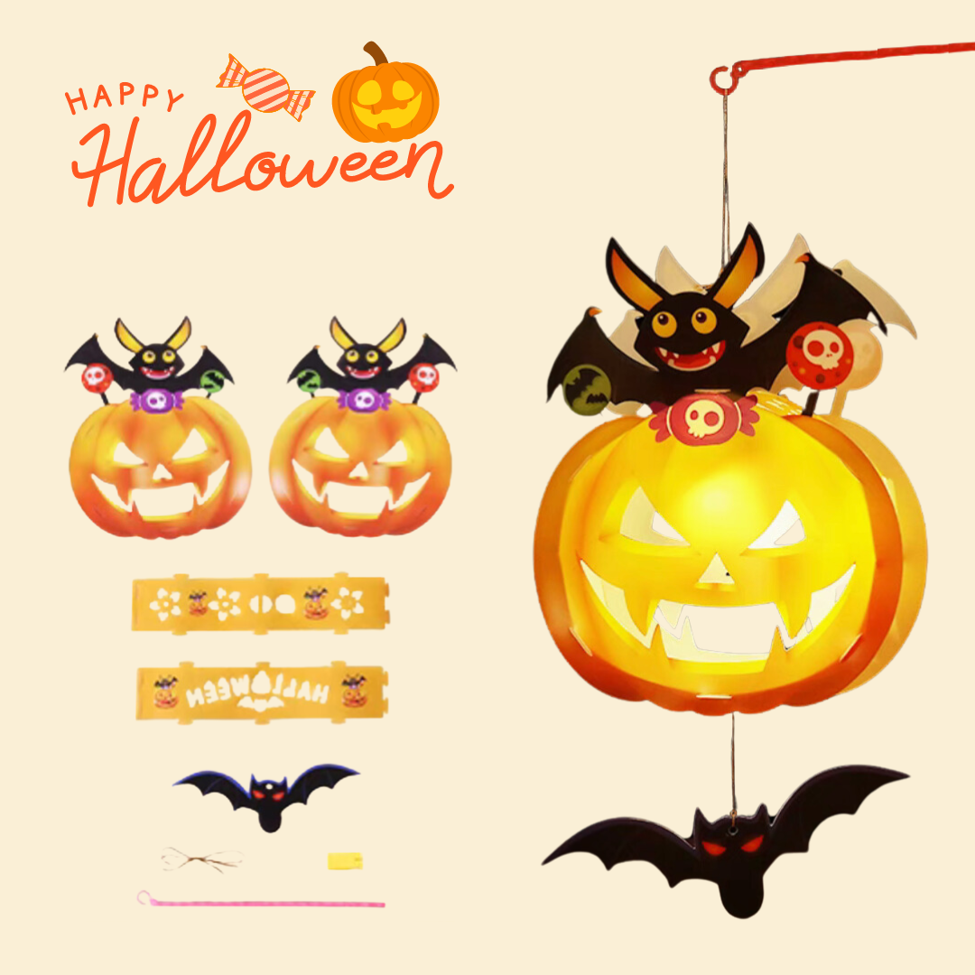 Halloween | Pumpkin Lantern DIY Material Kit | Children's Handicraft