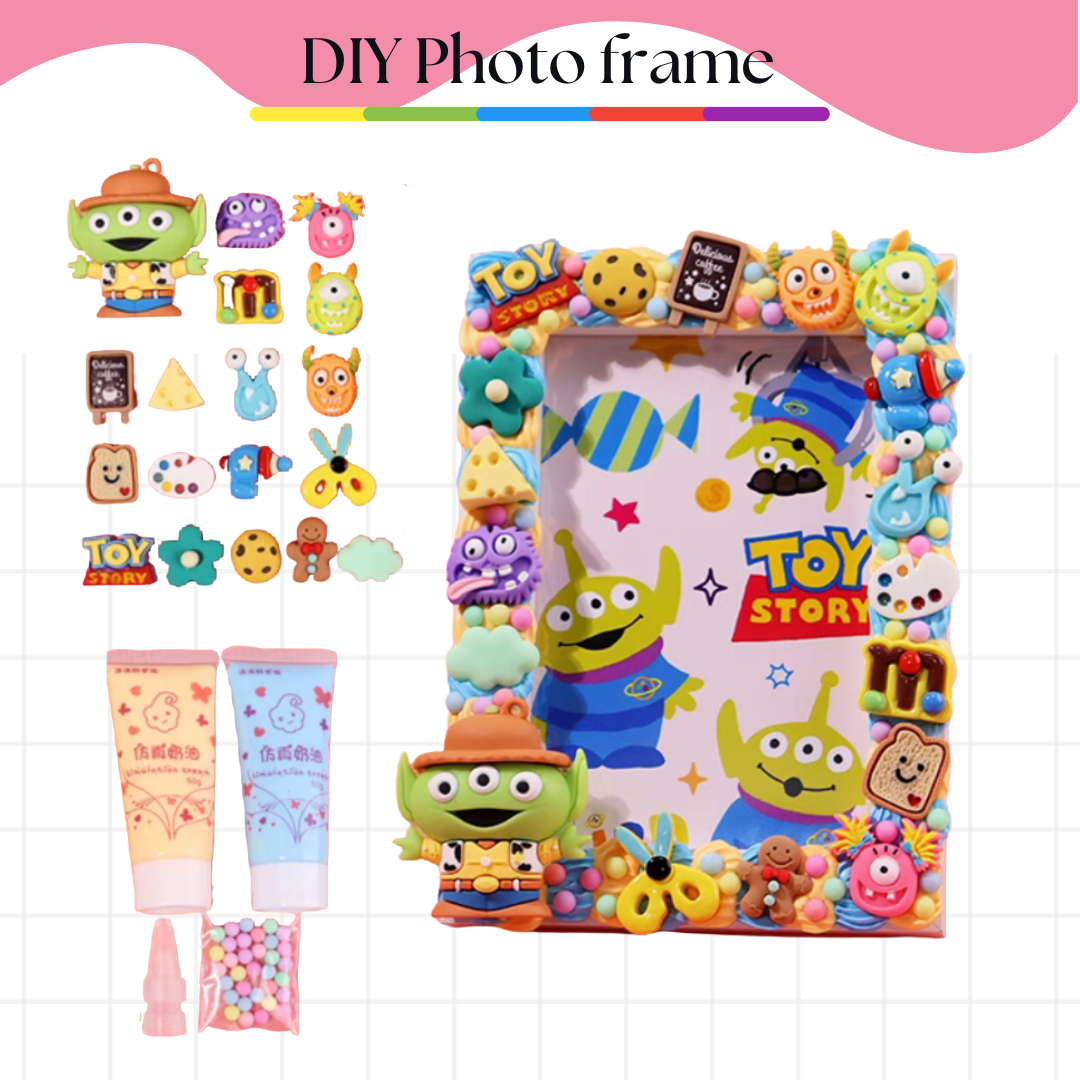 Cream glue material DIY | Photo frame material package 6 inches