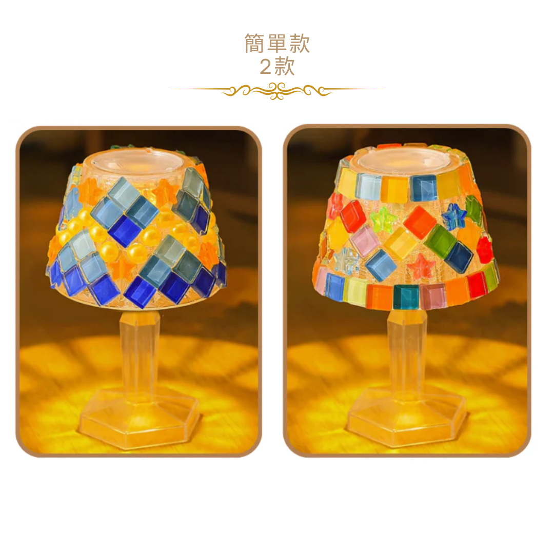 Mosaic vase | red and blue