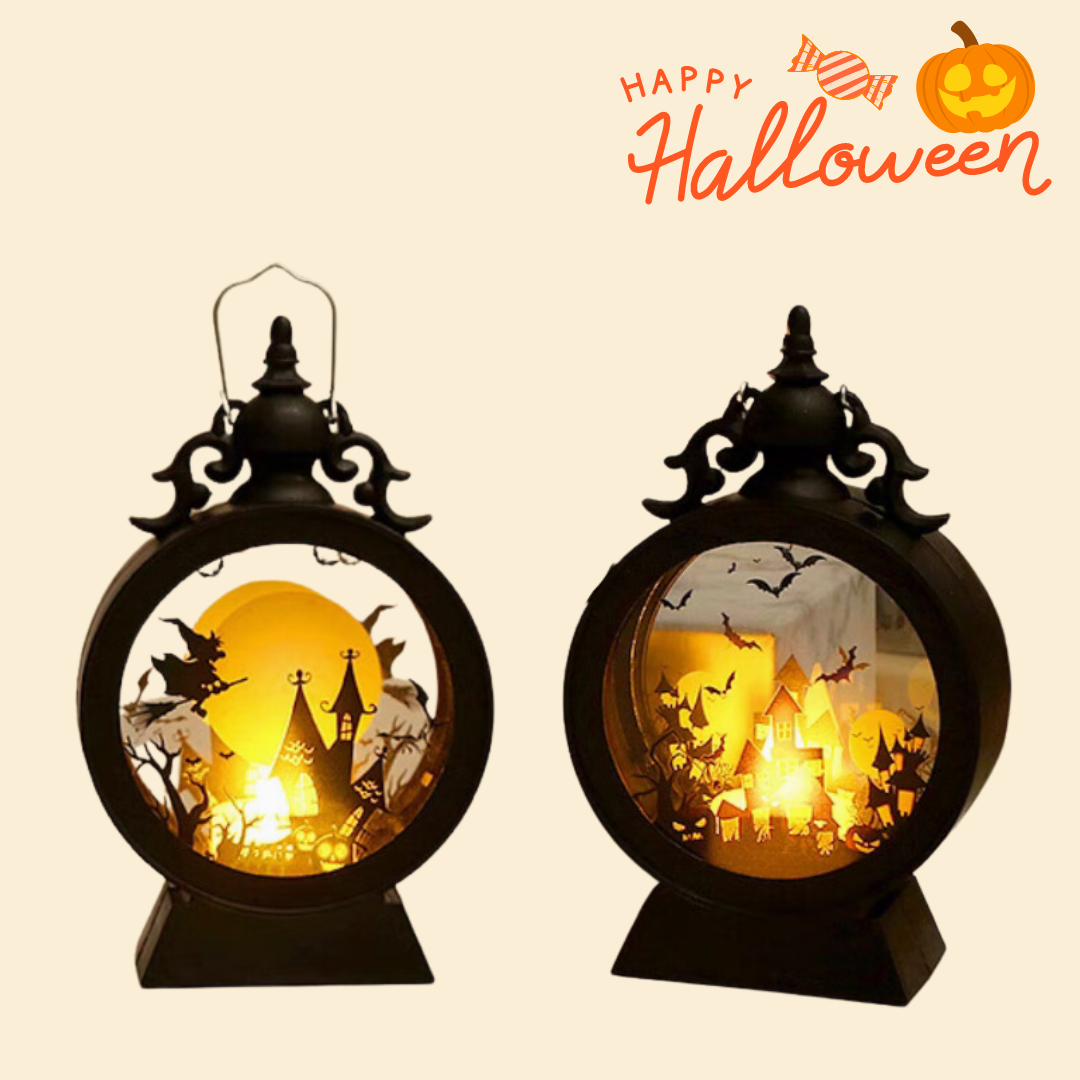 Halloween | LED lights | portable lanterns | wind lanterns | horror atmosphere | props layout