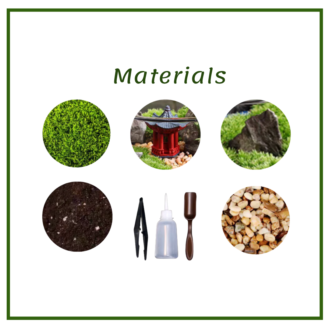 Moss Eco-Bottle DIY Material Kit | Garden and Flower Garden