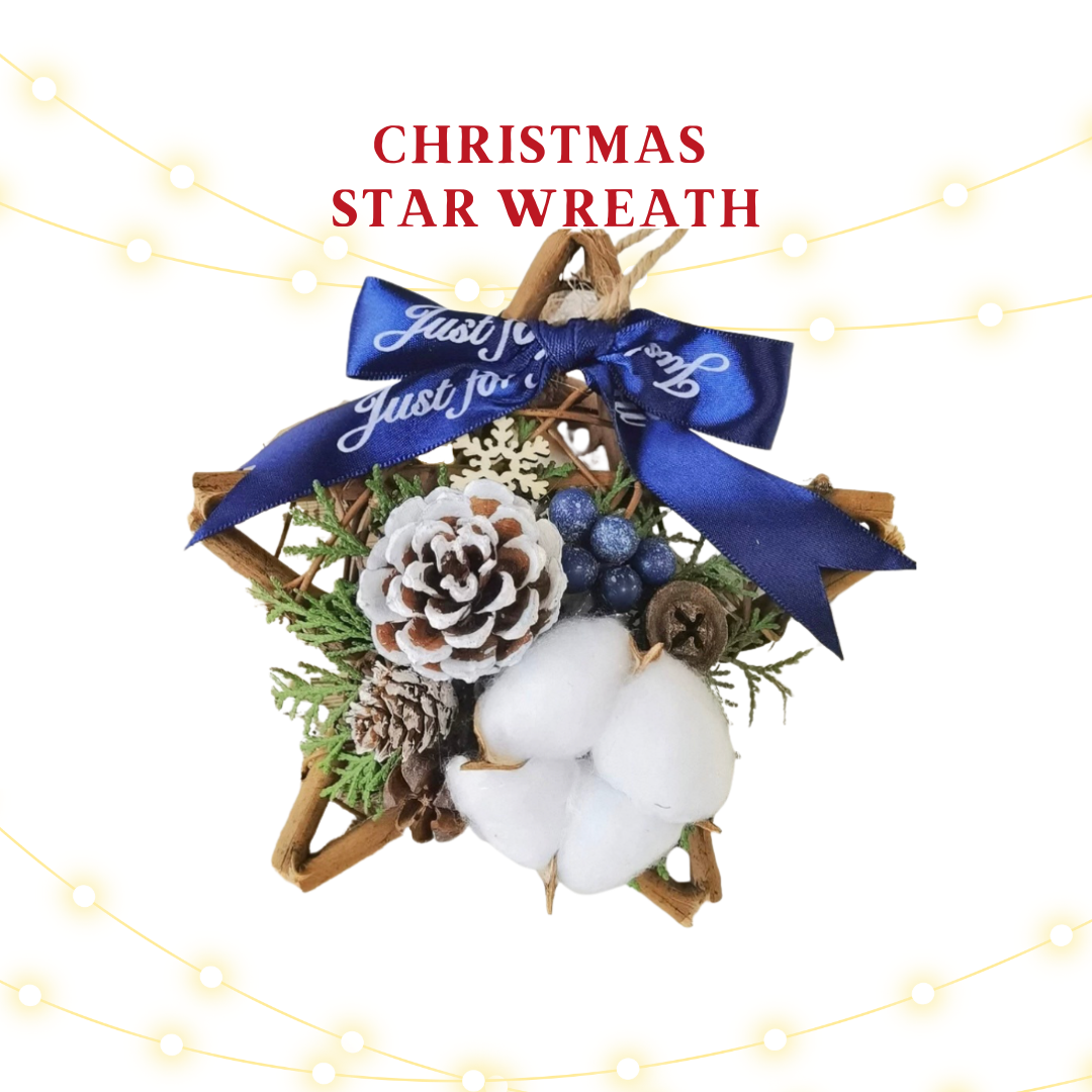 Christmas wreath vine circle handmade material package | Christmas Wreath DIY | Round wreath