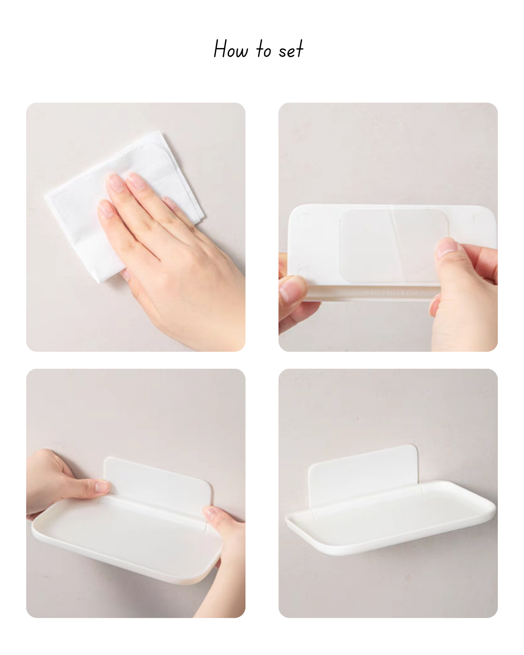 2 Sizes Foldable Wall Rack Bathroom Toilet Bedside Phone |HomeHato