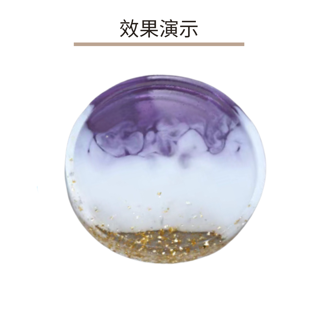 Glue mold DIY accessories | coaster / base / tray | round