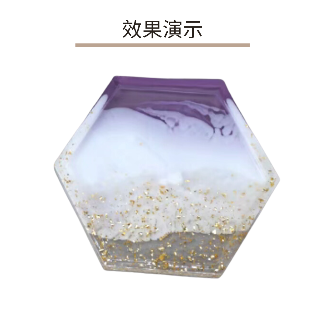 Glue mold DIY accessories | coaster / base / tray | hexagonal