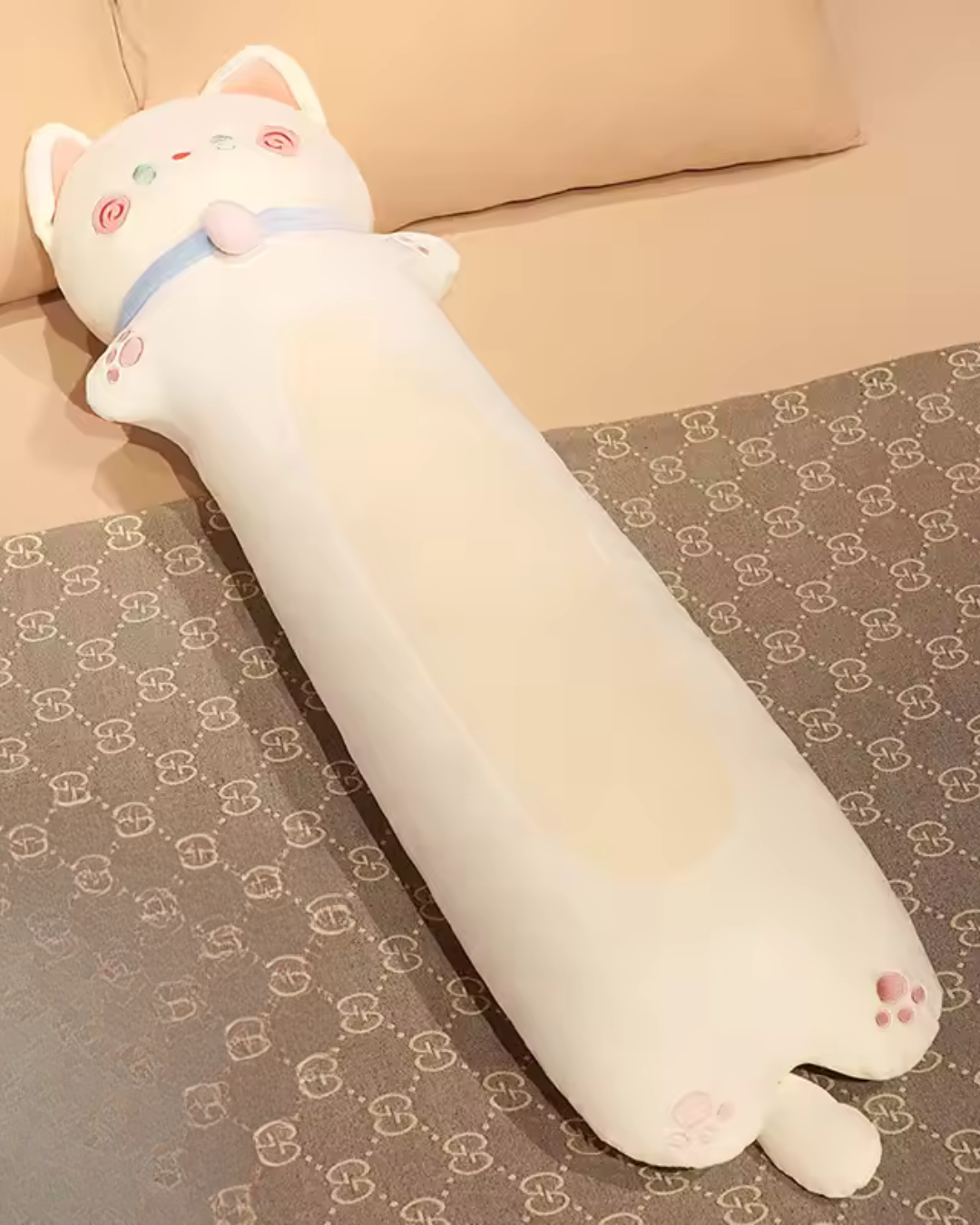 Long Cat Body Pillow | Cute Cartoon Plush Doll for Sofa or Bedroom Decor |HomeHato