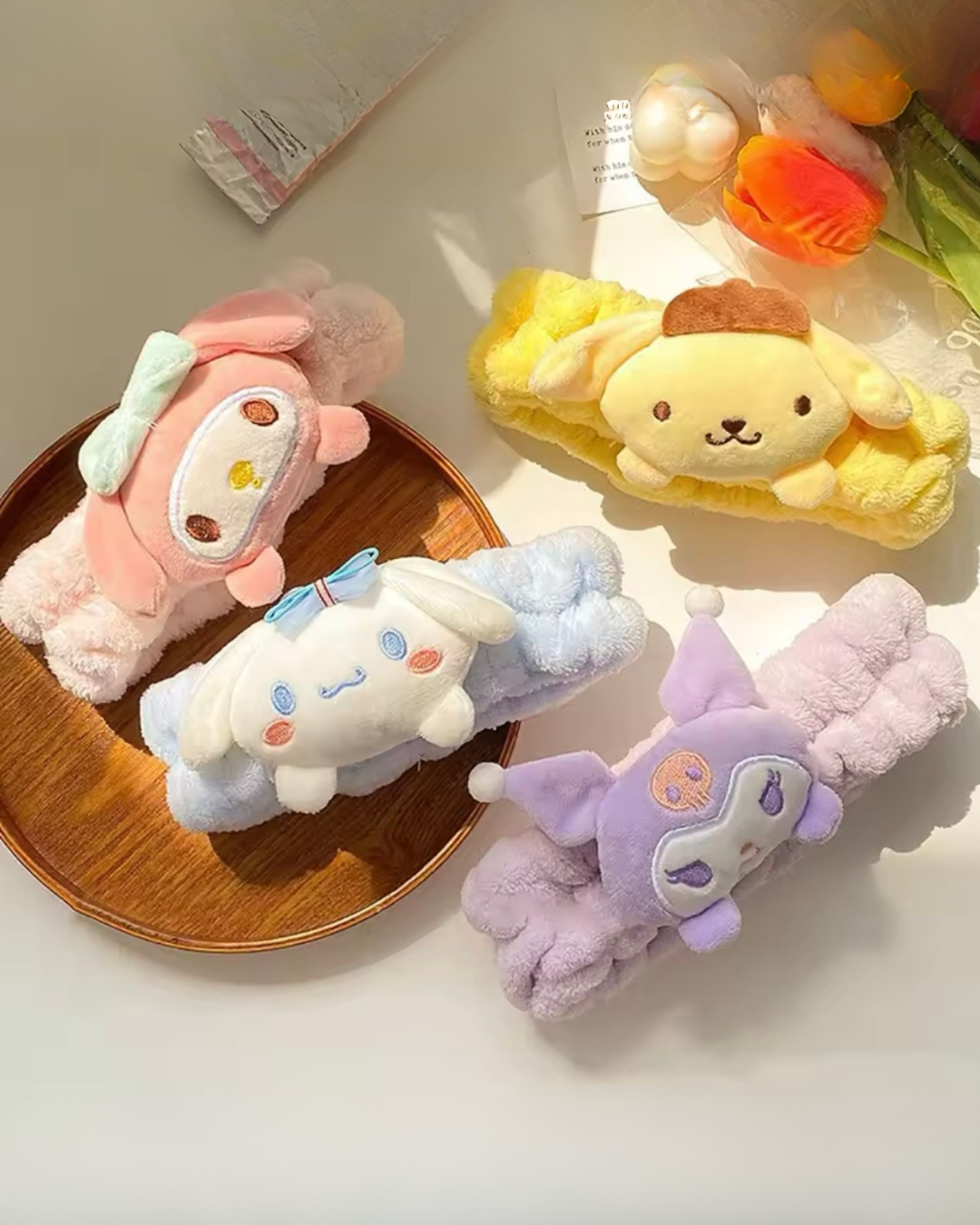 Sanrio Cinnamoroll Kuromi Melody Pompompurin | Kawaii Non-Slip Elastic Headband for Makeup & Skincare – Cute Girl Accessory |HomeHato