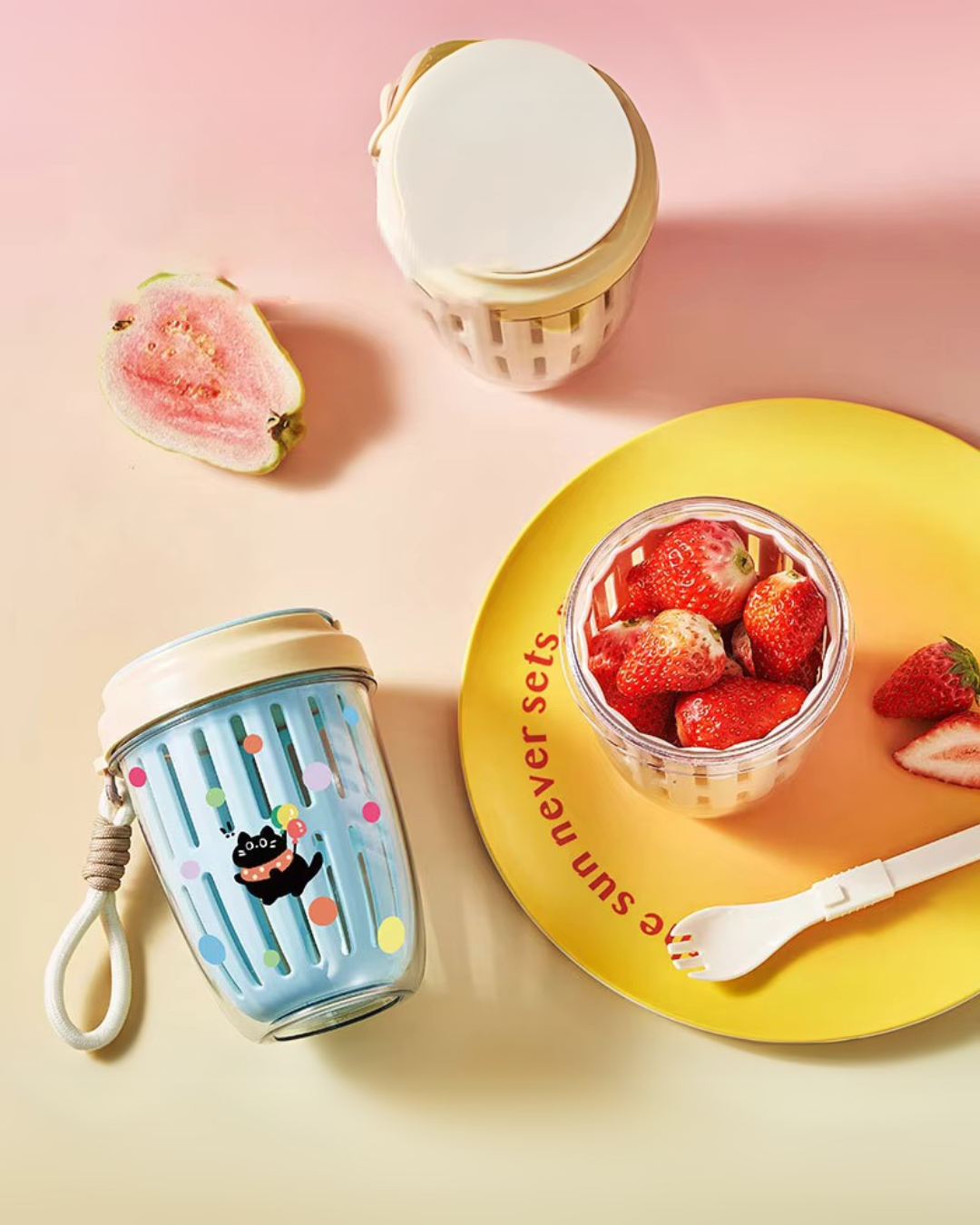 Cartoon Draining Fruit Cup |HomeHato