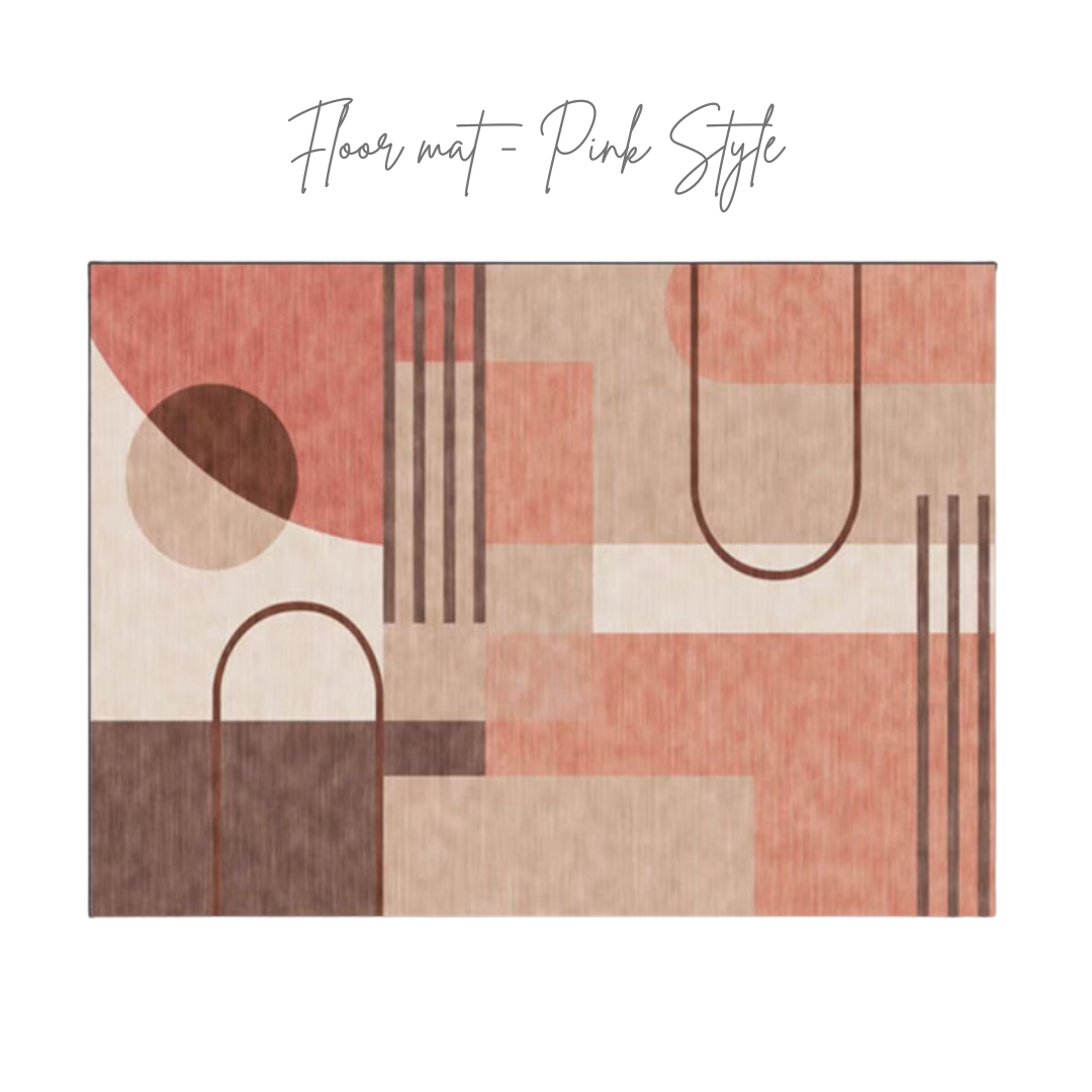 Pink style floor mat |HomeHato