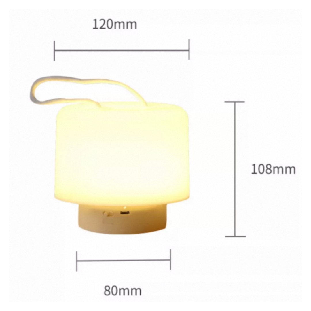 壓花手提小夜燈|藍色