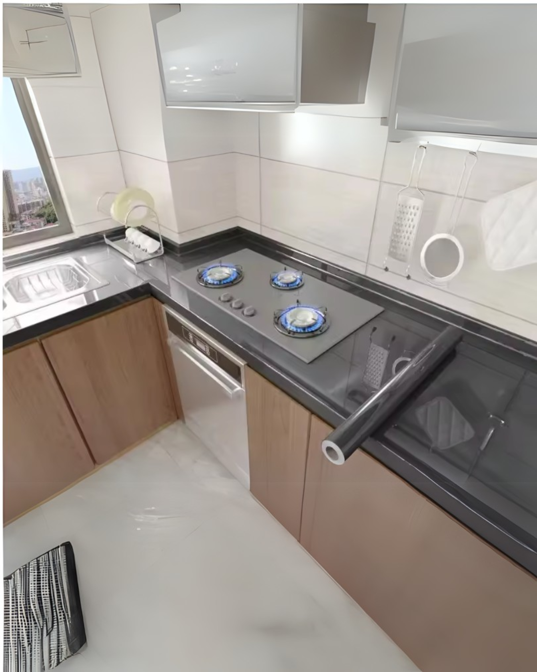 Marble Self-Adhesive Wallpaper | Waterproof PVC Contact Paper for Kitchen, Bathroom & Cabinets |HomeHato