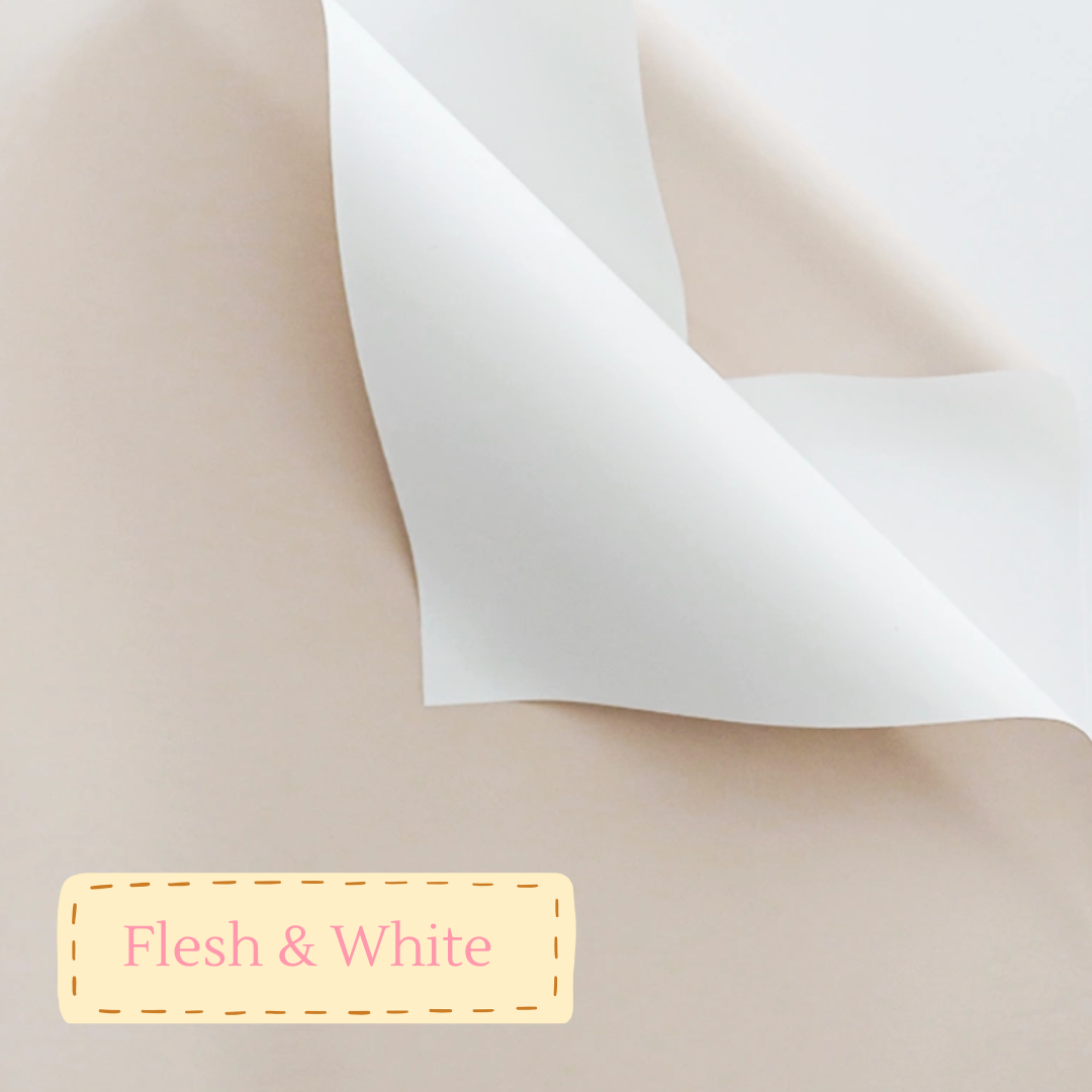 Flower wrapping paper | Flesh&White