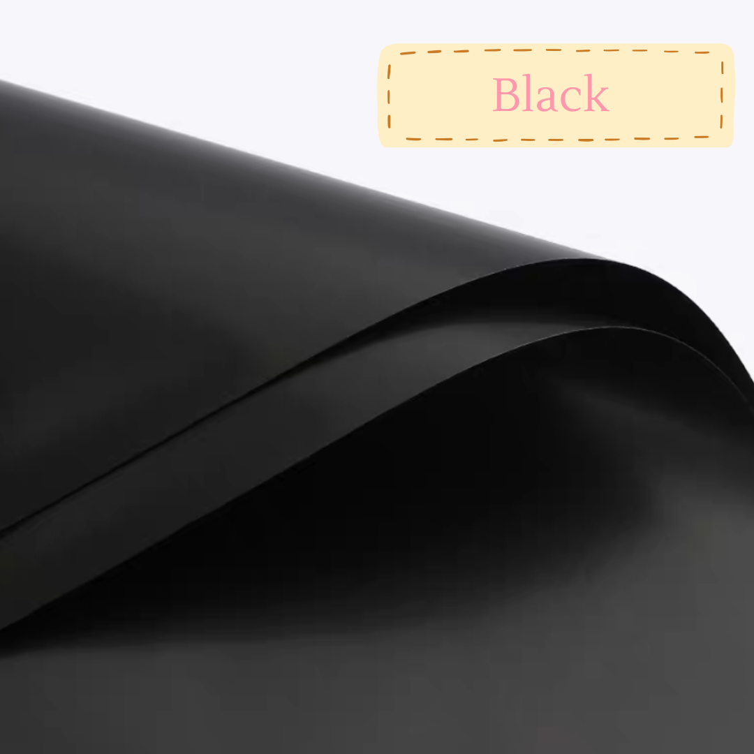 Flower wrapping paper | Black