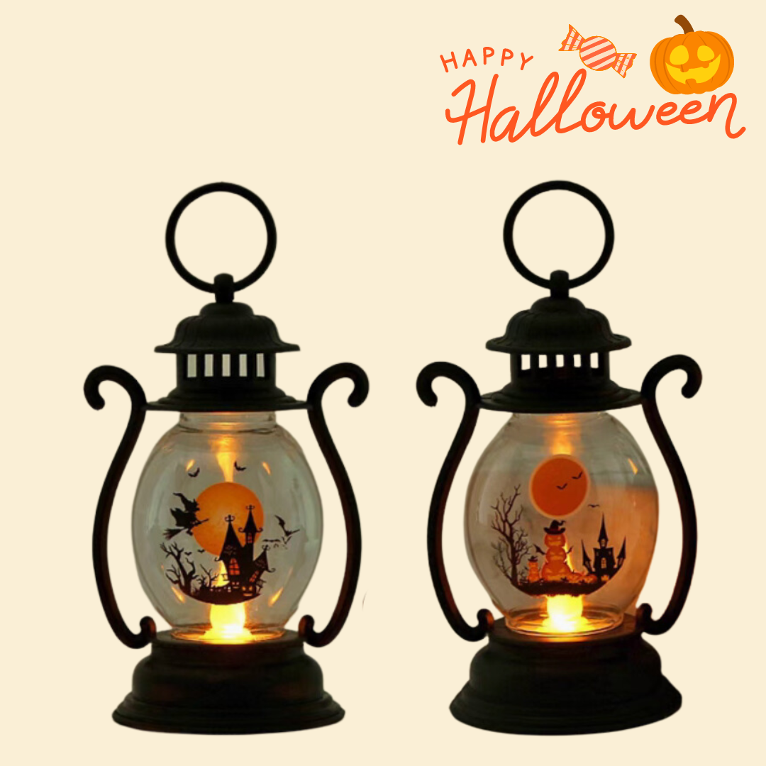 Halloween | LED lights | portable lanterns | retro oil lamps | props layout