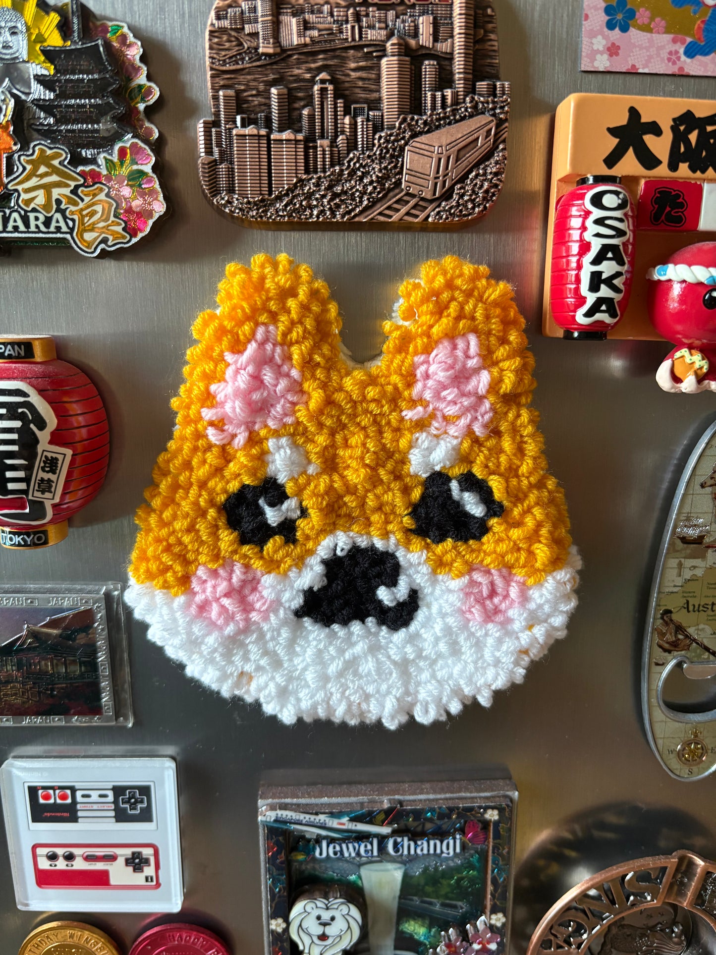 黑色小貓戳戳繡|可做磁石貼|杯墊|萬聖節工作坊