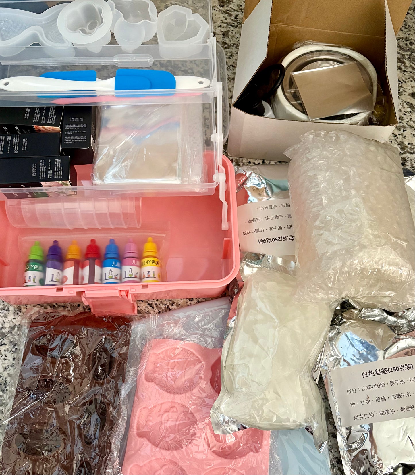 Handmade Soap DIY Material Set B | Mold + Heating Furnace + 1000g Soap (can make about 15 pieces)