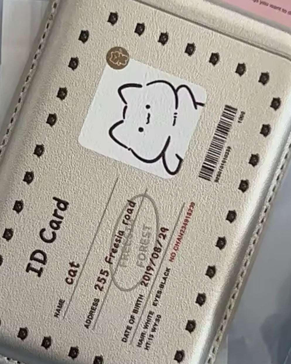 Cute Cat/Dog ID Card Wallet | Magnetic Phone Case Holder with MagSafe |HomeHato