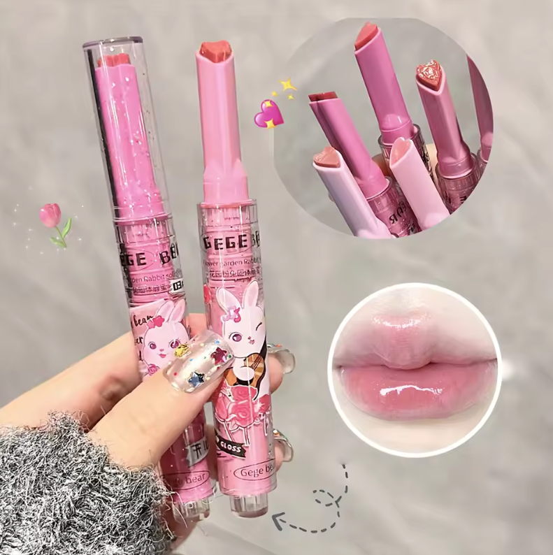 Gege Bear Lip Gloss Set | Moisturizing & Tinted Lip Balm |HomeHato