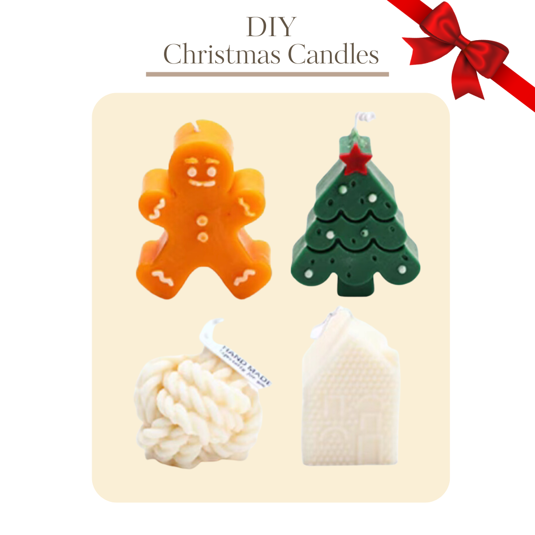 Christmas DIY scented candle material package | gingerbread man | Christmas tree | Christmas house | Maoleng | Children's Mother's Day parent-child student company group interest class simple DIY handmade workshop