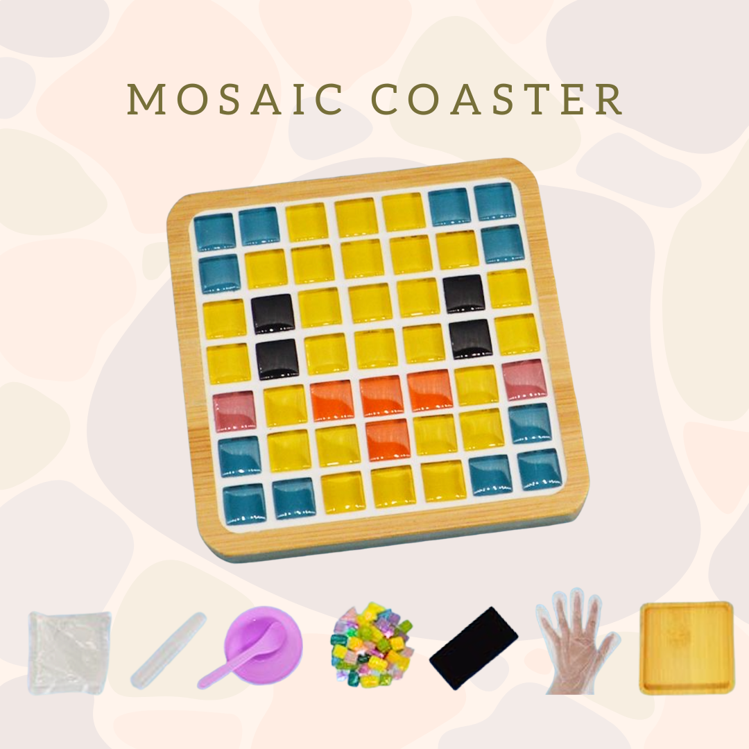 馬賽克杯墊|小雞