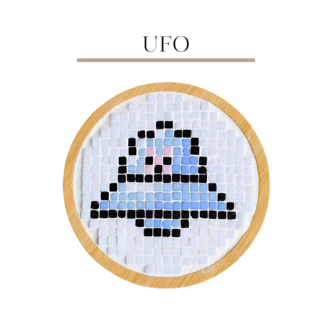 馬賽克杯墊|UFO