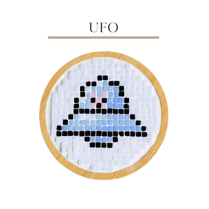 馬賽克杯墊|UFO