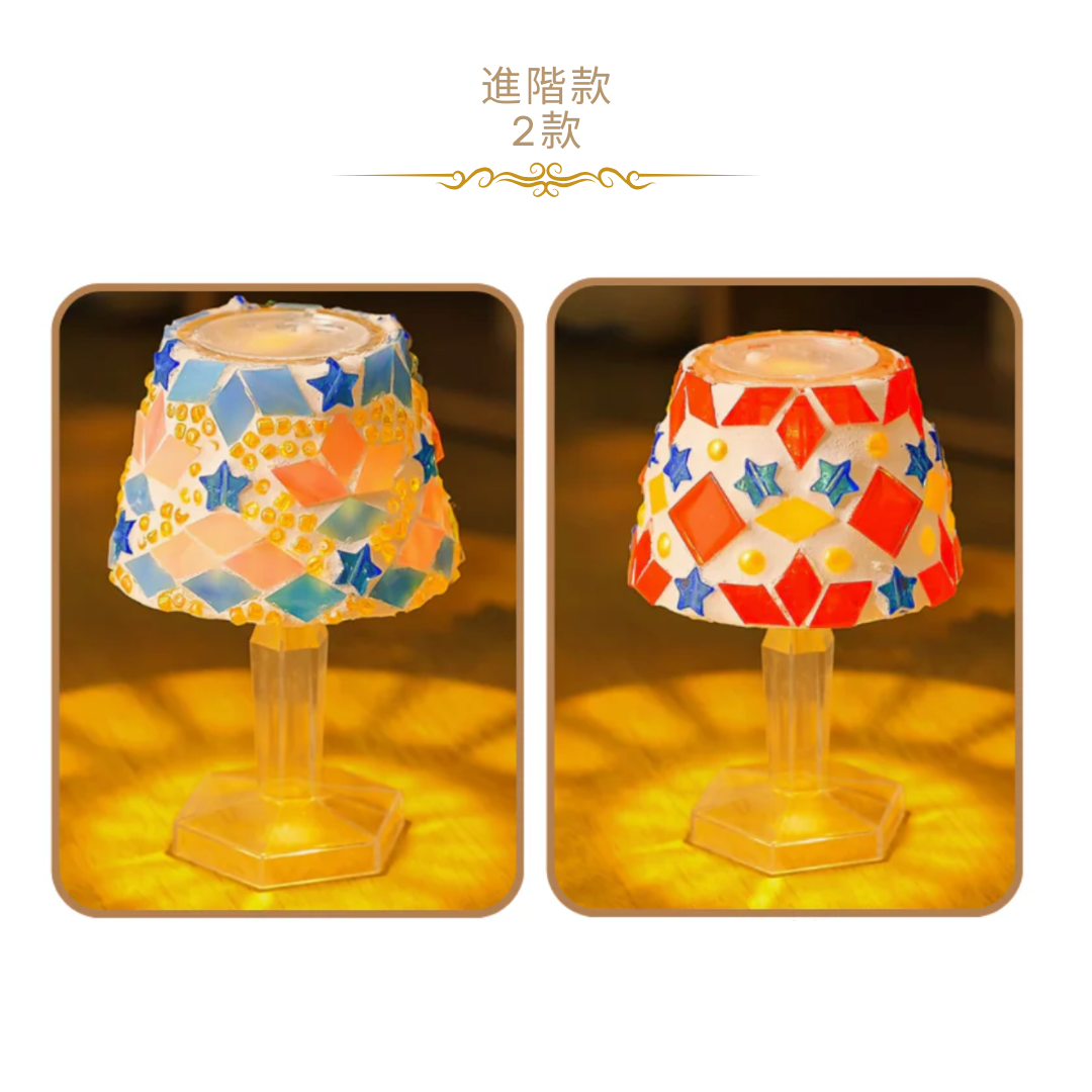 Mosaic vase | red and blue