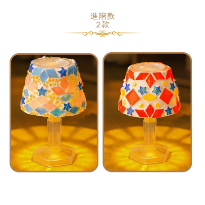 Mosaic vase | red and blue