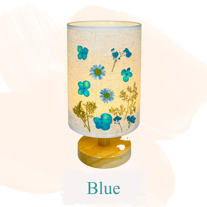 Retro Dried Flower Embossing Night Light Table Lamp Material Kit | Purple Series | Handmade DIY Material Kit | Children's Mother's Day Parent-Child Student Company Group Interest Class Simple DIY Handmade Workshop