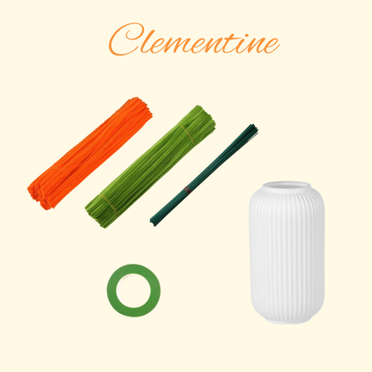 New Year Twister|DIY Material Pack|Small Orange Potted Plant