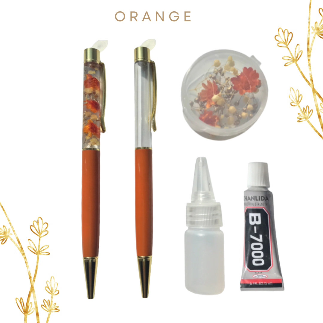 浮游花筆中性筆永生花DIY材料包