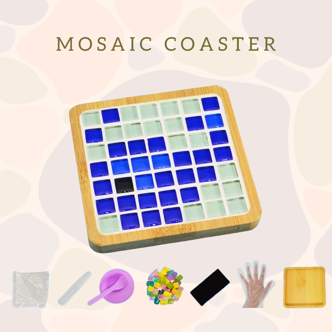 馬賽克杯墊|鯨魚