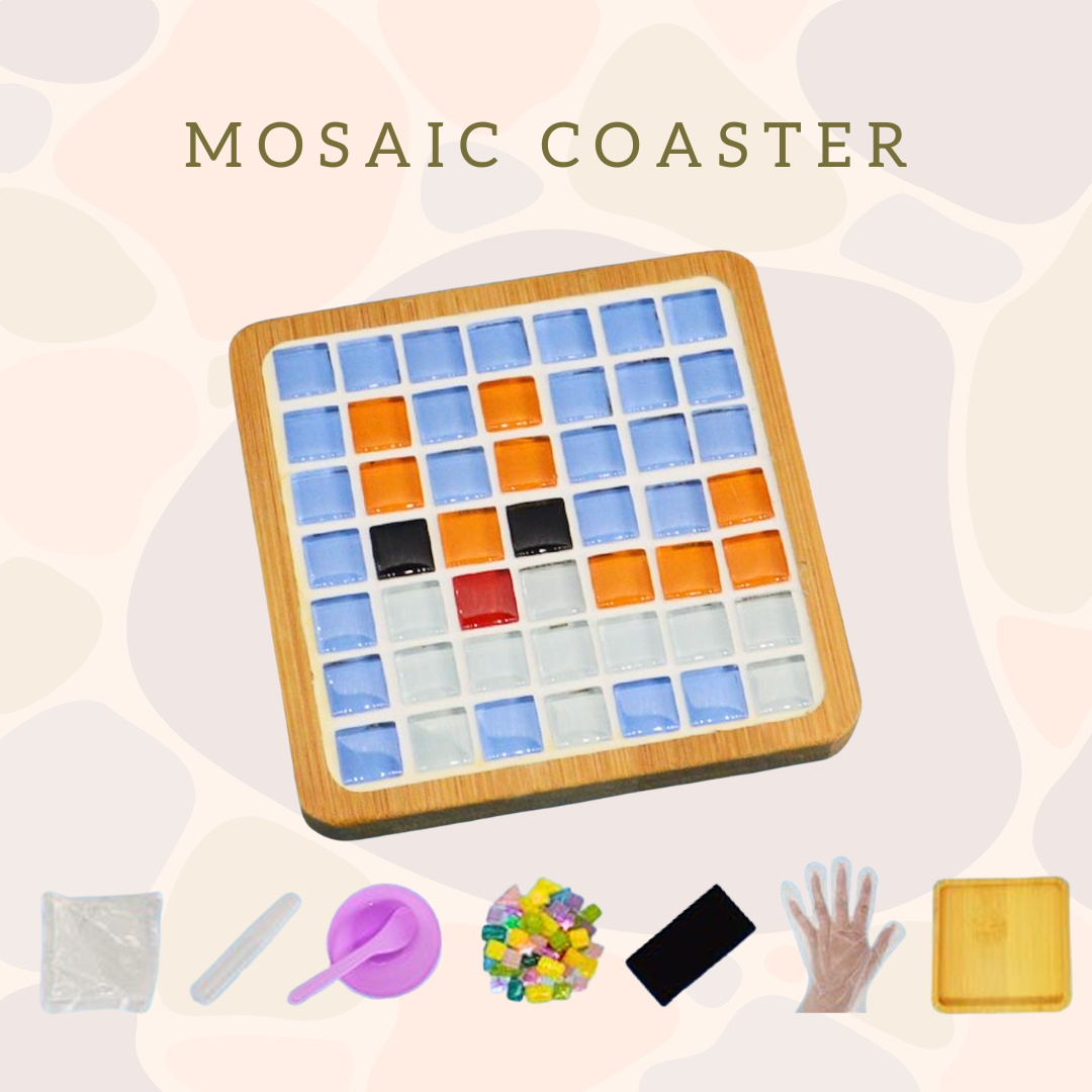 馬賽克杯墊|小狗