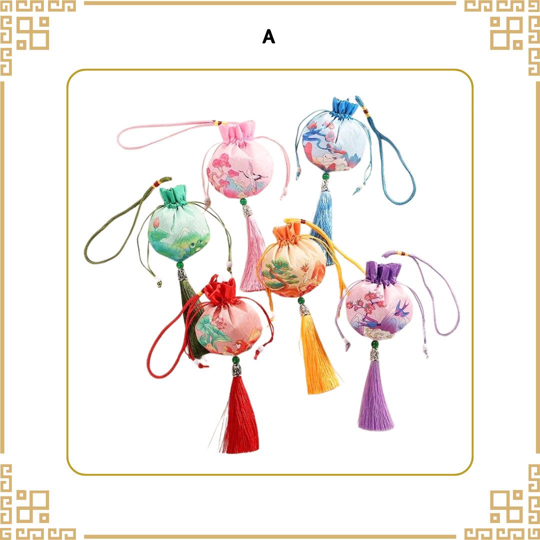 [防流感]中草藥香包DIY材料包|香包款式(A山水景色)|可做25個香包