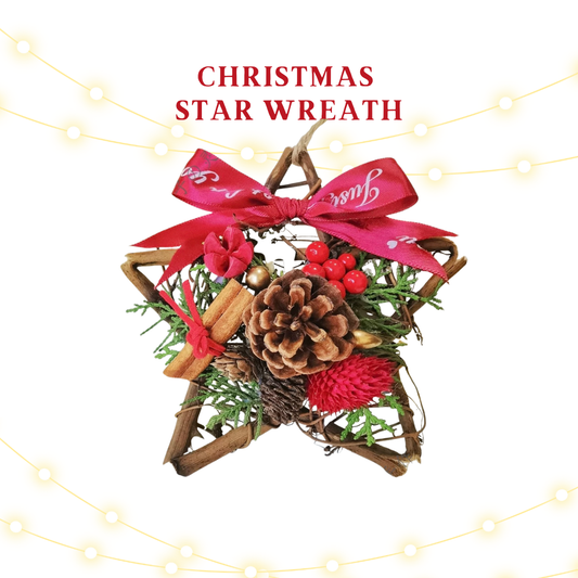 Christmas wreath vine circle handmade material package | Christmas Wreath DIY | Round wreath