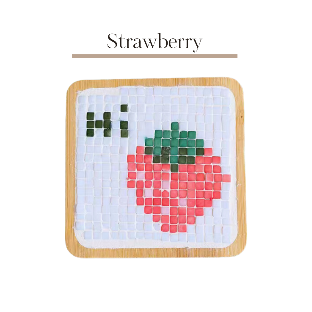 馬賽克杯墊|Strawberry