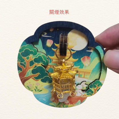 中華文化磁石貼DIY|中秋小兔賞月