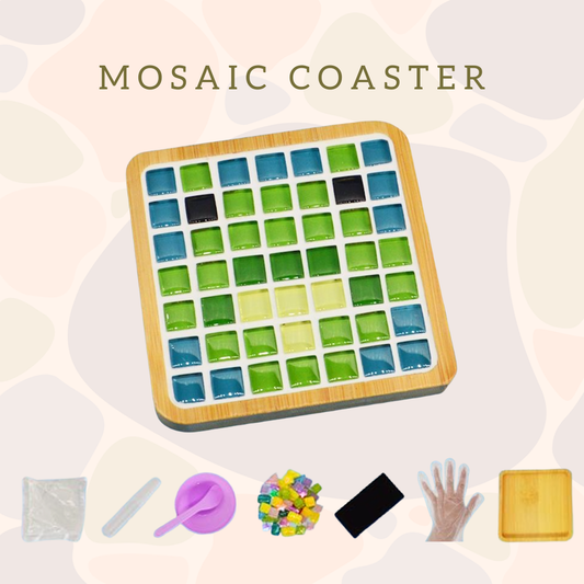 馬賽克杯墊|青蛙