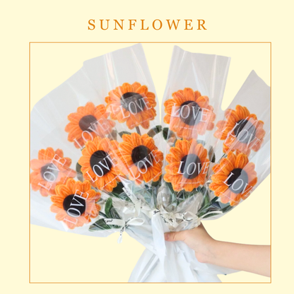 [不需要用熱溶膠製作] 扭扭棒|DIY材料包|一支太陽花