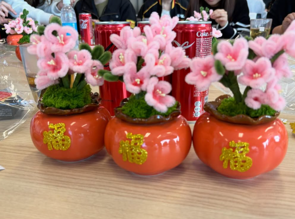 過往工作坊|新春桃花吉仔扭扭棒小盆栽工作坊