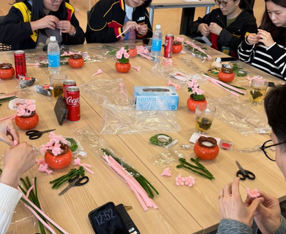 過往工作坊|新春桃花吉仔扭扭棒小盆栽工作坊