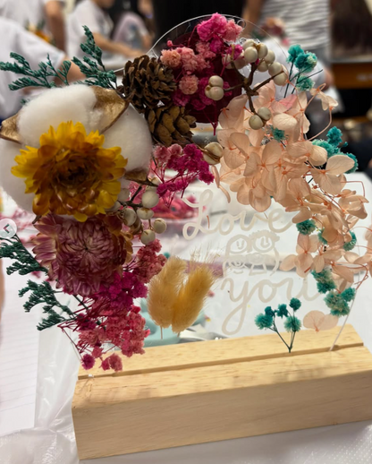 過往工作坊|永生花小夜燈親子工作坊