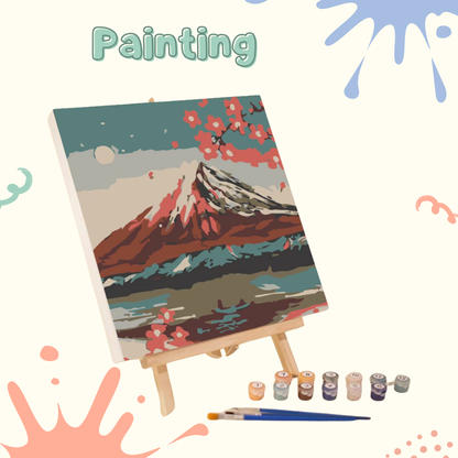 數字油畫 手工DIY 丙烯油彩繪|風景畫 山水畫