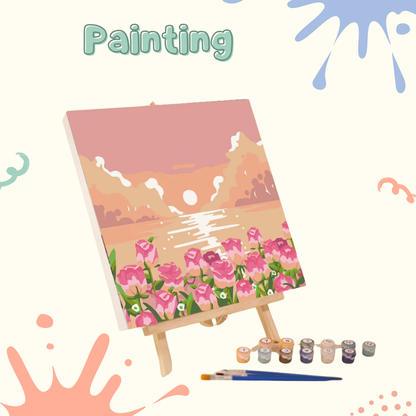 數字油畫 手工DIY 丙烯油彩繪|風景畫 山水畫