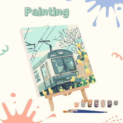 數字油畫 手工DIY 丙烯油彩繪|風景畫 山水畫