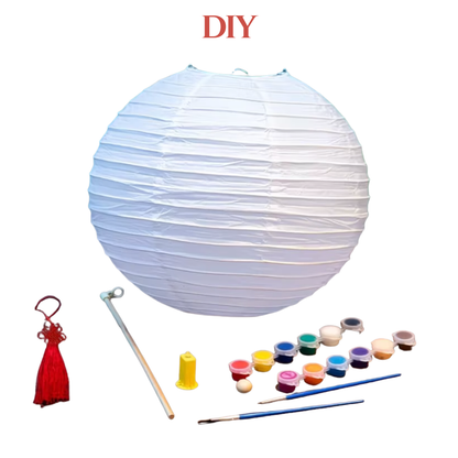 Hand painted paper lanterns