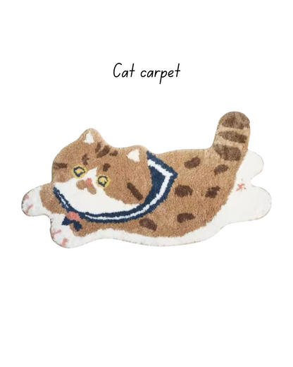 Soft Cat Floor Mat - Non-Slip Bedroom & Bathroom Rug |HomeHato