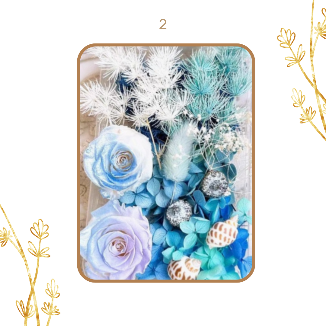 Night Light Glass Ball Everlasting Flower DIY Material Kit | Pink (Rose)