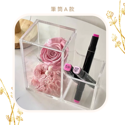 Night Light Glass Ball Everlasting Flower DIY Material Kit | Pink (Rose)