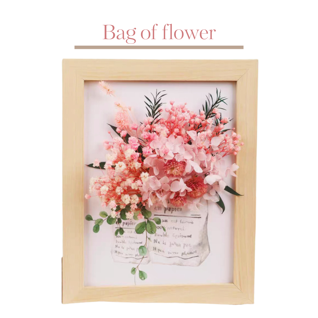 永生花畫|Bag of flower